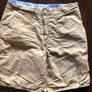 Old Navy reversible shorts. Khaki or striped